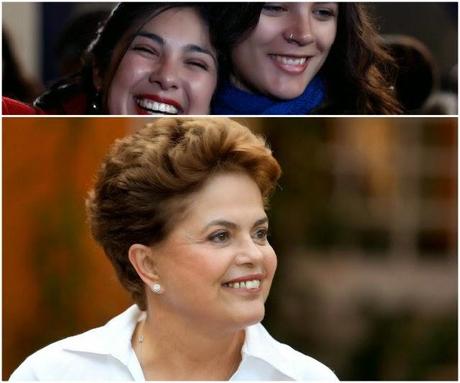 Camila Vallejo y Karol Cariola apoyan a Dilma y llaman a la juventud a los cambios [+ video]