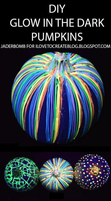 iLoveToCreate Blog: DIY Glow in the Dark Pumpkins