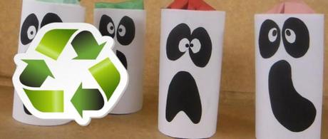 reciclar tubos de papel higienico000 4 Geniales ideas para reciclar en Halloween  reciclar reciclaje ideas para reciclar en halloween 