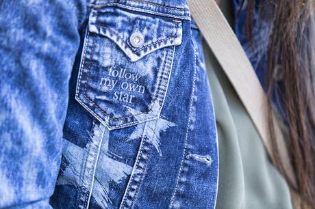 street style barbara crespo customized denim pepe jeans follow my own star fashion blogger outfit blog de moda front row shop street style barbara crespo customized denim pepe jeans follow my own star fashion blogger outfit blog de moda front row shop