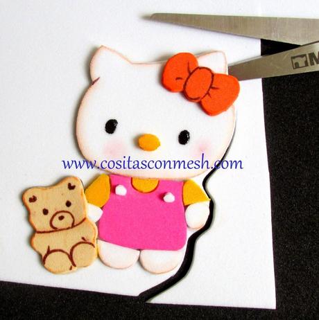 Cómo hacer hello kitty en Goma eva