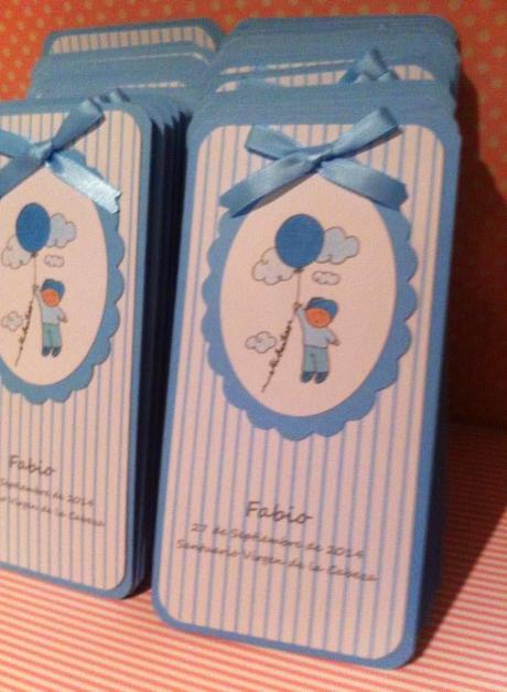 Recordatorios Bautizo: Niño globo Recordatorios Bautizo: Niño globo