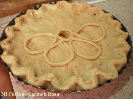 EMPANADA GALLEGA DE BACON A LOS CUATRO QUESOS