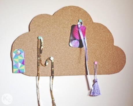 DIY. Cloud cork board 