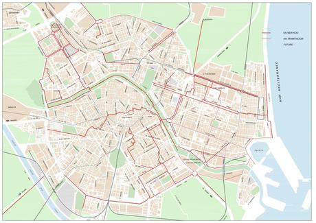 Nuevo itinerario en el carril bici de Valencia