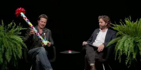 Brad Pitt visita el falso programa de entrevistas de Zach Galifianakis