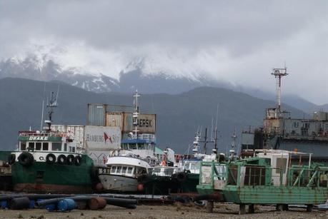 Barcos en el puerto de Ushuaia