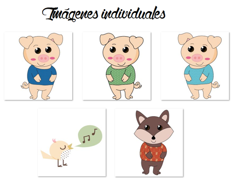 Kit de fiesta imprimible los tres cerditos Kit de fiesta imprimible los tres cerditos