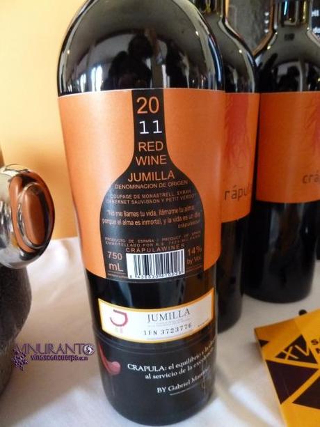 Los mejores vinos de España 2015 Contraetiqueta: Crapula Soul. D.O. Jumilla. 93 puntos.