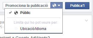 abast facebook Facebook permet limitar labast de les publicacions entre els nostre Fans