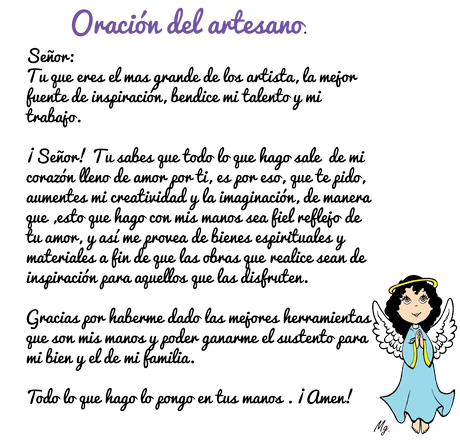 Frase de la semana....ORACION DEL ARTESANO Frase de la semana....ORACION DEL ARTESANO