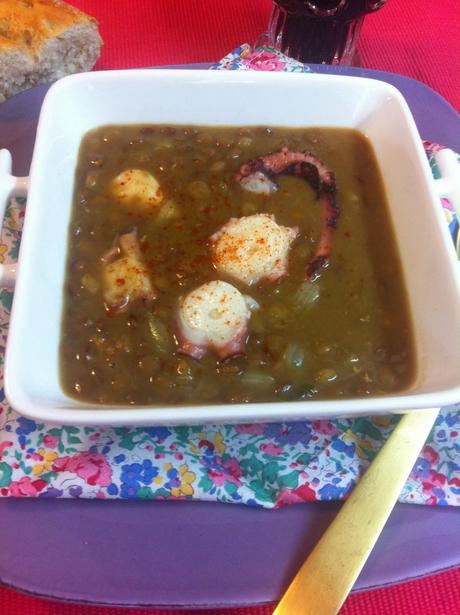 Lentejas Guisadas Con Pulpo Lentejas Guisadas Con Pulpo