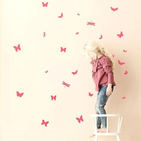 ¡Bienvenido al mundo de la decoración nórdica! Wallstickers mariposas Ferm Living Niños Decorar