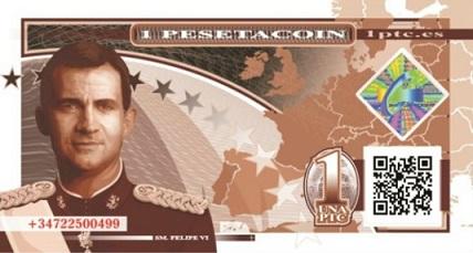 PesetaCoin, ha vuelto la Peseta en forma de moneda virtual Billete conmemoraivo Pesetacoin PesetaCoin, ha vuelto la Peseta en forma de moneda virtual