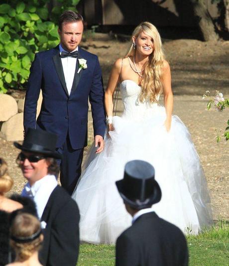 Bodas para el recuerdo: Aaron Paul y Lauren Parsekian Aaron Paul wedding 2