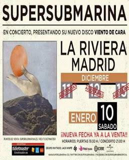 Supersubmarina anuncian una cuarta fecha en La Riviera madrileña