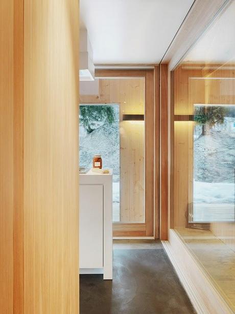 Minimalismo Interior en los Alpes Suizos Minimalismo Interior en los Alpes Suizos