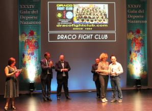 Amplia representación quinteña en la Gala del Deporte Nazareno. JuanMa Campillo recogiendo su premio.