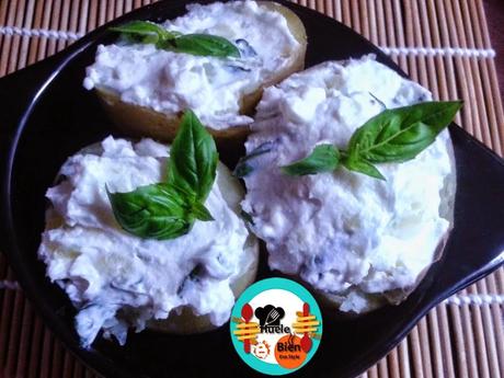 Patatas rellenas de queso Patatas rellenas de queso