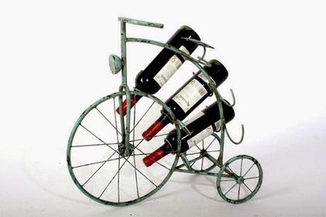 botellero con forma de bicileta