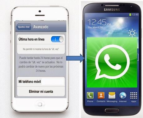 Whatsapp ultima conexion Android Whatsapp ocultar ultima conexion Android