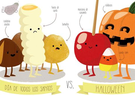 Postres: Día de todos los Santos vs. Halloween Postres: Día de todos los Santos vs. Halloween