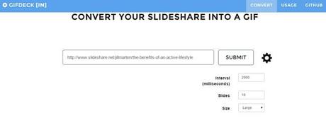 GifDeck te permite convertir presentaciones de Slideshare en GIF animados gifdeck