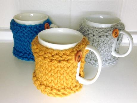 How to loom knit mug coaster cozy tutorial