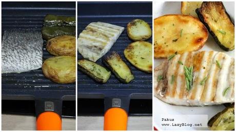 Receta de corvina a la parrilla con verduras asadas para dieta