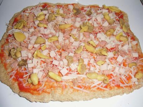 Pizza integral ligera Pizza integral ligera