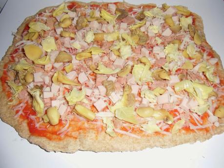 Pizza integral ligera Pizza integral ligera