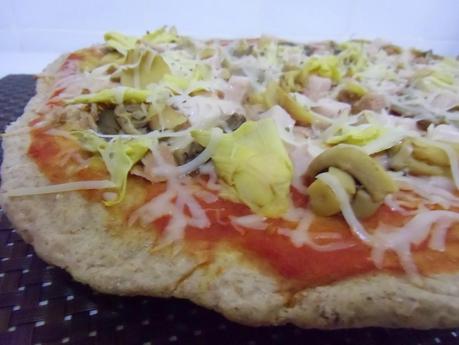 Pizza integral ligera Pizza integral ligera
