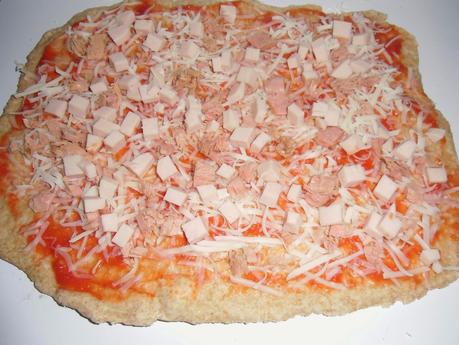 Pizza integral ligera Pizza integral ligera