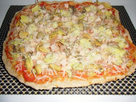 Pizza integral ligera Pizza integral ligera