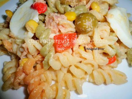 Ensalada tibia de pasta Ensalada tibia de pasta