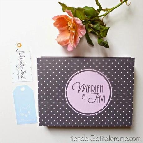 Fichas como libro de firmas para encuadernar Boda fichas