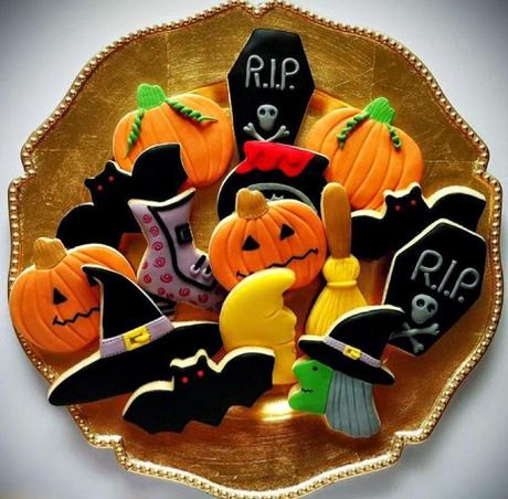 Ideas de Postres para Halloween galletas para día de brujas