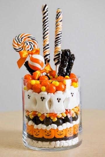 Ideas de Postres para Halloween arreglo de dulces halloween