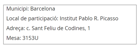 Como votar en la consulta participativa del 9 de noviembre tarjeta