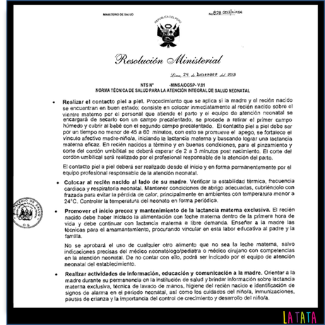 El corte tardío del cordón y mi experiencia resolucion
