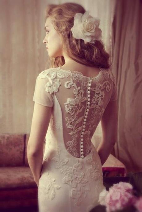 Espalda del vestido de novia