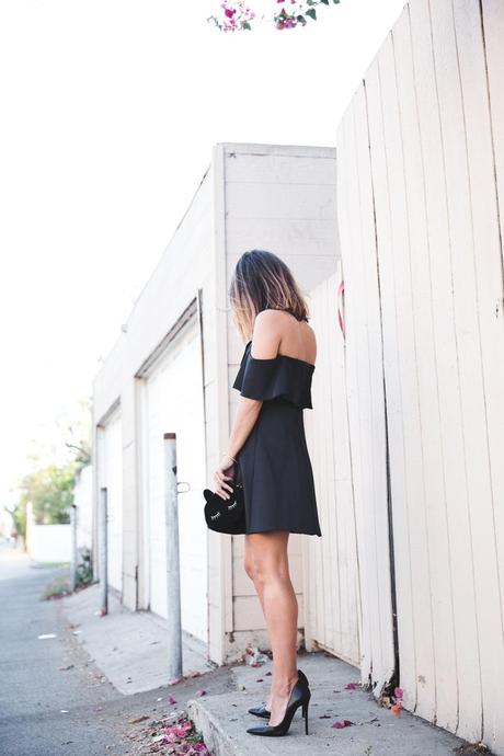 Sandro_Off_Shoulders_Dress-Night-Capsule_Collection-Outfit-Street_Style-LBD-Little_Black_Dress-12