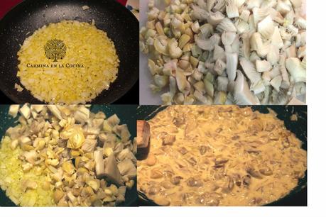 CANELONES DE SETAS, CASTAÑAS Y FOIE CANELONES DE SETAS, CASTAÑAS Y FOIE