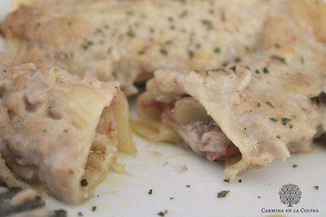 CANELONES DE SETAS, CASTAÑAS Y FOIE CANELONES DE SETAS, CASTAÑAS Y FOIE