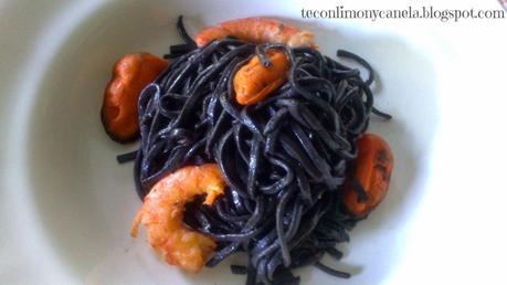 PASTA CON LANGOSTINOS Y MEJILLONES - RETO COCINILLAS OCTUBRE PASTA CON LANGOSTINOS Y MEJILLONES - RETO COCINILLAS OCTUBRE