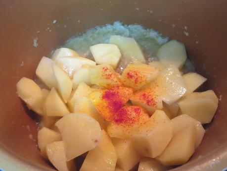 Guiso de salmón con patatas olla GM Guiso de salmón con patatas olla GM