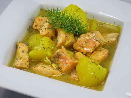 Guiso de salmón con patatas olla GM Guiso de salmón con patatas olla GM