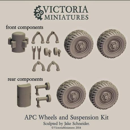 APC Wheel and Suspension kit de Victoria Miniatures