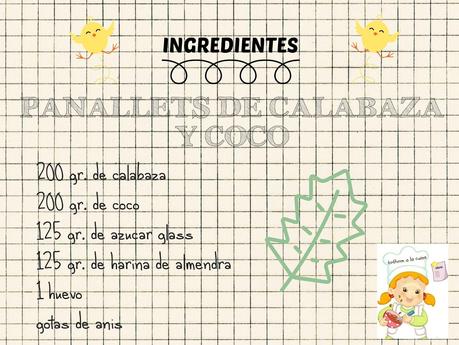 PANALLETS DE CALABAZA Y COCO PANALLETS DE CALABAZA Y COCO