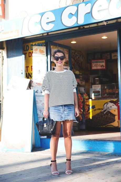 VENICE BEACH Venice_Beach-Striped_SweatShirt-Denim_Skirt-Revolve_Clothing-Outfit-Street_Style-6
